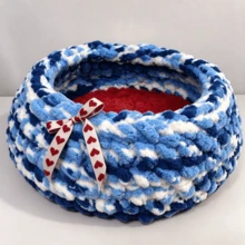 CLSUPER Thick Chunky Chenille Yarn 18oz/500g, Gradient Color Soft Plush Arm Knitting Handmade Material, 100% Polyester, Washable, Suitable For Beginners DIY Crochet Pet Bed Blanket Cushion - Multicolor - View 5