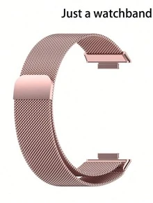 1pc Milanese Stainless Steel Magnetic Watch Band, Adjustable Replacement Strap Compatible With Xiaomi Band 8 Pro/9 Pro/10 Pro & Watch 4/5/6 - one-size - View 6
