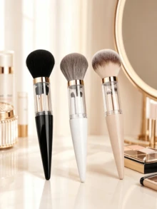 5-In-1 Portable Makeup Brush Set, Detachable Multi-Function Powder, Eyeshadow, Detail, Blending And Blush Brushes, Beginner Travel Makeup Tools - Multicolor - View 4