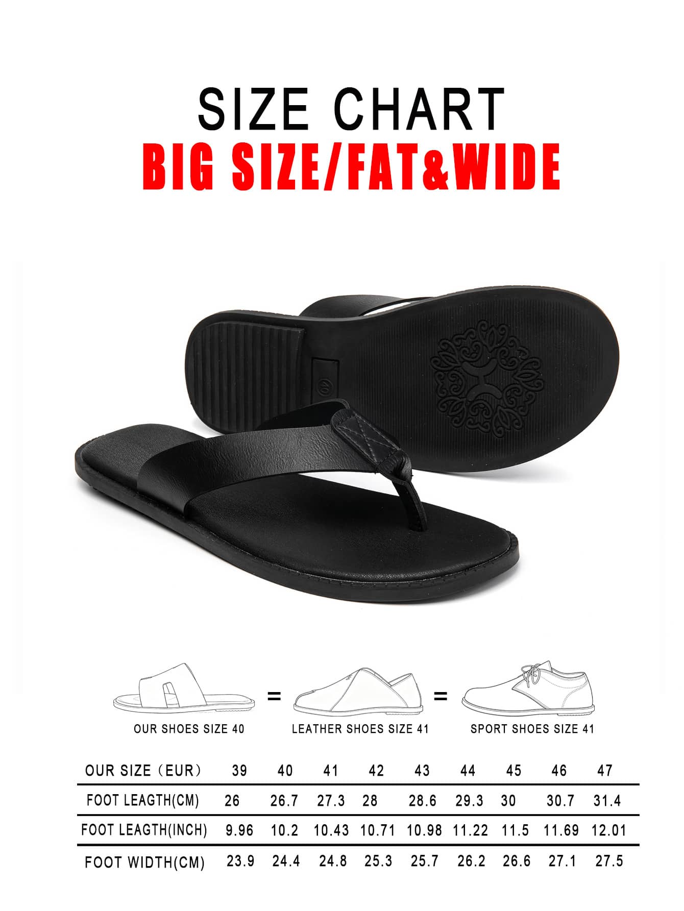 Men's Casual Beach Flip Flops, Summer Wear-Resistant Thong Sandals