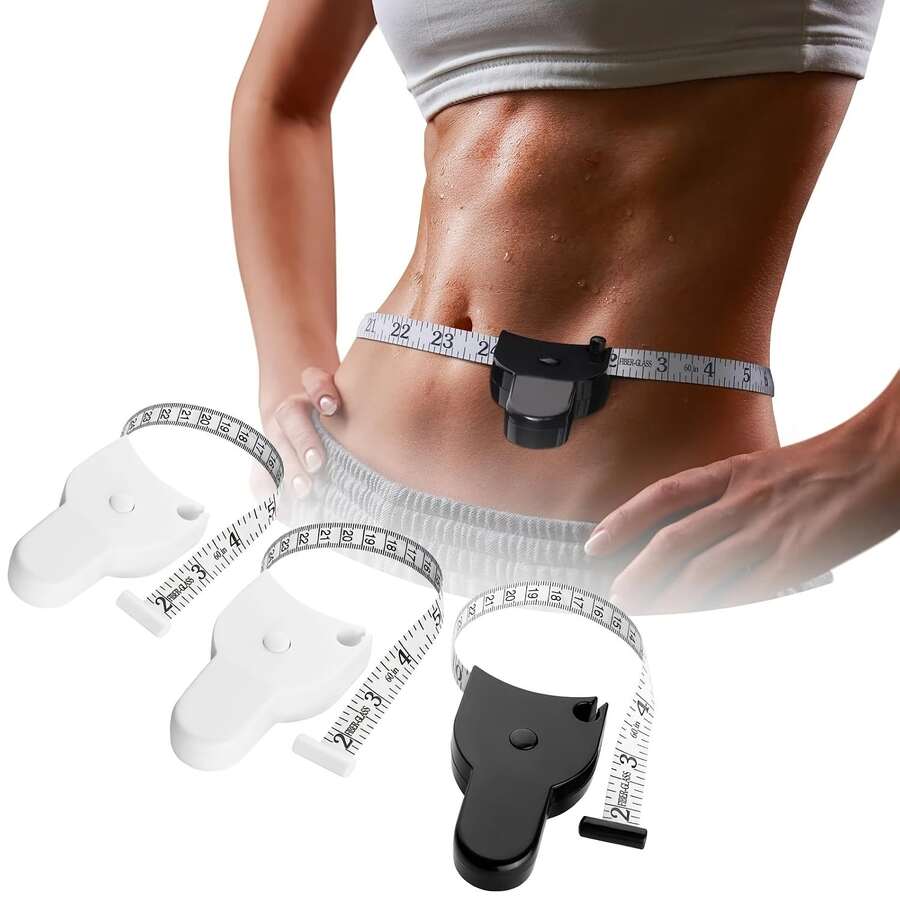 Body Measuring Tape 60 Inch, Body Tape Measure, Lock Pin And Push Button Retract, Body Measurement TapeMeasure The Three Dimensions. - A - View 1