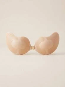 Xeetee Reusable Silicone Adhesive Lift Bra, Strapless Cleavage Enhancing Bra For Women & Girls, Invisible Sticky Bra - Coffee Brown - View 7