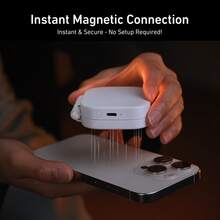 Magnetic Selfie Fill Light For Phone, With Mirror And Phone Stand, MagSafe Compatible LED Ring Fill Light, USB Rechargeable Phone Light, Portable Phone Fill Light, External Phone Flash, 3 Adjustable Brightness Levels, 360° Rotation, Suitable Compatible With Iphone And Android, For Selfie, Vlog, Live Streaming, Video Call, Video Conference, Makeup And Photography - S9 - View 7