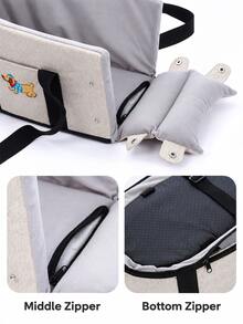 2pcs Car Pet Dog Seat - Foldable Pet Car Seat With Safety Belt Support And Anti-Slip Design - Portable Elevated Seat With Cushion And Sturdy Frame, Suitable For Small Dogs Up To 4.99 KG, Fits SUV, Sedan, Van - Center Console Accessory - Multicolor - View 8