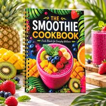 Fruit Smoothie Recipe Book Creative Fruit Milkshake Making Tutorial Spiral Bound English Recipe Book DIY Smoothie Drink Making Guide Strawberry Blueberry Mango Banana Mixed Juice Recipe Book Home Kitchen Drink Making Reference Book Beginner Cooking Book Daily Fruit Drink Inspiration Manual Creative Gift For Food Lovers - Style 1 - View 3