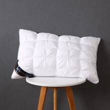 Hotel-Grade Fluffy Bed Pillow, Wrinkle Design Luxury Sleeping Pillow, Soft Support Neck Pillow, Suitable For Side And Back Sleeping, Bedroom Guest Room Home Bedding Decor Plush Comfortable Pillow - A - View 6
