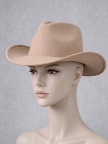 1pc Y2K Style Unisex Solid Color Jazz Hat, Outdoor Sun Hat, Suitable For Men, Applicable For Outdoor Sports, Sun Protection And Daily Commute - A - View 11