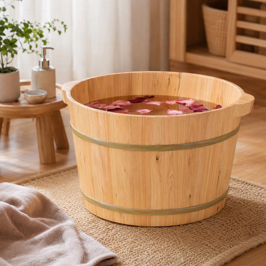 Bañeras para pies - color madera - Ver 1