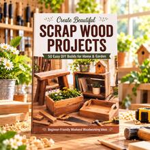 DIY Woodworking Tutorial Book Waste Wood Creative Projects Collection | 50 Simple Easy-To-Learn Woodworking Crafts | Home Garden Decoration Making Guide | Beginner Woodworking Introduction Manual | Wood Material Transformation And Reuse Creative Book | Weekend Leisure Handmade Projects | Home DIY Decoration Inspiration | Suitable For Woodworking Enthusiasts And Handmade Experts Collection - Style 1 - View 4