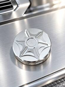 1pc Universal CNC Aluminum Alloy Motorcycle Fuel Tank Cap Decorative Cover, 6.5cm Round Brushed Metal Ysg Tank Cap Trim Ring, Motorcycle Gas Tank Cap Decor, Motorcycle Scooter Fuel Tank Styling Modification Accessory, 6 Colors - A - View 18