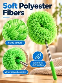 Household Dusting Duster, Extendable Ceiling Fan Duster, Ceiling Dusting Mop, Feather Duster, Detachable Brush Head For Easy Cleaning, Suitable For Deep Dusting In Homes And Rvs, Essential For The Winter Season, Cyber ​​Monday Special Offer. - Multicolor - View 6