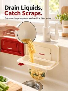 1pc Foldable Kitchen Sink Food Waste Strainer, Suction Cup Sink Drain Filter Rack, Anti-Clog Food Scraps Catcher For Kitchen Sink, Collapsible Strainer Basket, Durable Sink Accessory, Space-Saving Kitchen Tool, Christmas Gift Idea - Conventional - View 6