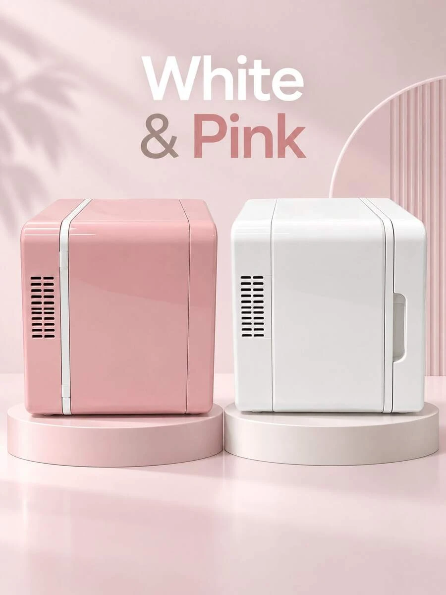 4L 雙用途迷你化妝品冰箱,冷卻/加熱,28dB 低噪音,可拆卸式層架,適用於護膚品、飲料、母乳,適合臥室與旅行使用 - 彩色 - 查看 1