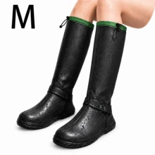 1 Pair Unisex Waterproof Rain Shoe Covers, Foldable Design, Side Zipper And Adjustable Drawstring Opening, Multiple Colors Available, Reusable, Suitable For Outdoor Cycling, Hiking And Rainy Day Outings - Shoes: Size Up 1, Boots: Size Up 2 - View 16