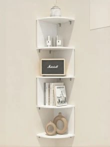 Floating Corner Shelves Wall Mounted, Multi-Tier Sector Wall Display Rack, Modern Minimalist Corner Storage Shelf For Bedroom Living Room Decor - Multicolor - View 7