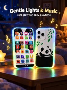 1PC Kids Toy Phone, Rechargeable Multi-Function Early Education ...