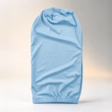 ZTZI 女款透氣長管式希賈布內帽，彈性寬邊頭巾內帽，純色內頭巾帽 - o706 - 查看 17