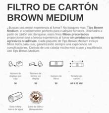 Avant FILTRO SMOKING TIPS BROWN Brown Medium 50X50 PCS Guaranteed Quality - View 5
