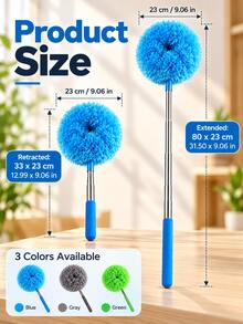 Household Dusting Duster, Extendable Ceiling Fan Duster, Ceiling Dusting Mop, Feather Duster, Detachable Brush Head For Easy Cleaning, Suitable For Deep Dusting In Homes And Rvs, Essential For The Winter Season, Cyber ​​Monday Special Offer. - Multicolor - View 11