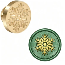 BAOFALI 1pc 25mm Phoenix/Bee/Bird/Mushroom/Flower/Wing/Bow Detachable Round Brass Stamp Head (No Handle), Suitable For Decoration, Greeting Cards, Envelopes, Wine Bottle Packaging, Notebooks, Perfume Bottles - Wax Stamp Head - View 3