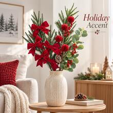 Christmas Decorative Flower Branches 3PCS Multi Style For Home Shop Display - Multicolor - View 7