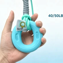 361degree 1pc 361° 30/40lbs Silicone Hand Grip Ring With Keychain, Portable Finger Strength Trainer Hand Grip Exerciser, Hand Grip Strength Enhancement Set, Climbing Fitness Stress Relief Hand Exerciser, Unisex Bag Charm Accessory - Multicolor - View 3