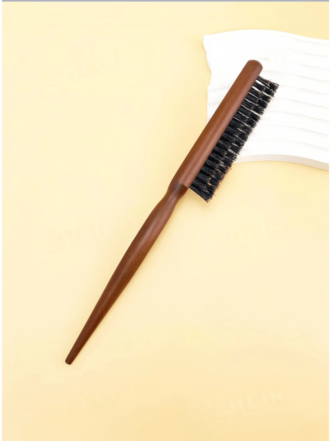 5/3/2/1pc Hair Styling Comb With Pointed Tail And Three Rows Of Bristles For Voluminous Curls, Halloween, Christmas, Valentine's Day, Easy Styling, Irresistible - Brown - View 1