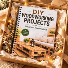 DIY Woodworking Projects Encyclopedia Handmade Woodwork Tutorial Book | Beginner's Guide To Woodworking | Wooden Tray Transformation Creative Ideas Home Furniture DIY Design | 50 Simple Woodworking Projects Tutorials | Home Garden Decoration Making Inspiration | Wood Reuse Creative Book | Weekend Leisure Handmade Projects | Suitable For Woodworking Enthusiasts, DIY Experts Collection - Style 1 - View 6