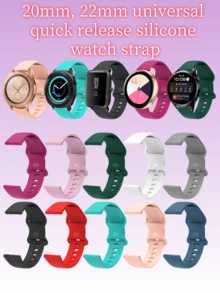 22MM Universal Soft Silicone Watchband, Suitable For Redmi Watch 5 Active/Lite Replacement Watchband, Butterfly Buckle, Durable And Comfortable - 22mm - View 1