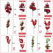 Christmas Decorative Flower Branches 3PCS Multi Style For Home Shop Display - Multicolor - View 11