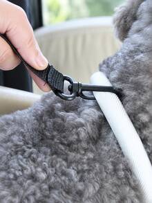 2pcs Car Pet Dog Seat - Foldable Pet Car Seat With Safety Belt Support And Anti-Slip Design - Portable Elevated Seat With Cushion And Sturdy Frame, Suitable For Small Dogs Up To 4.99 KG, Fits SUV, Sedan, Van - Center Console Accessory - Multicolor - View 3
