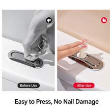 2 buah Pengangkat Dudukan Toilet Bentuk Cakar Kucing Lucu, Pegangan Tutup Toilet Tanpa Sentuh, Aksesori Kamar Mandi Tanpa Sentuh - Beraneka warna - View 6