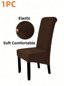 XL Size Elastic Dining Chair Cover, Suitable For Dining Room, Large Dining Chair Cover, Elastic Chair Cover, Parsons Chair Cover, High Elasticity Seat Cover, Dining Chair Cover With Elastic Band, XL/Extra Large Removable Washable Soft Spandex Dining Chair Cover, Suitable For Kitchen, Hotel Banquet, Solid Color (Light Mocha) - Multicolor - View 26