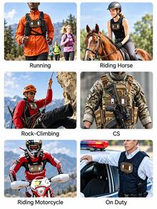 Portable Tactical Vest Chest Rig Phone Holder For Fast Photo Foldable MOLLE Mount Phone Panel For Men Women Mini Chest Phone For Running Vlog Cosplay Hiking Workout Equipment Room Home Decor Gym Clothes Hiking Camping Camping Essentials Accessories - Multicolor - View 9