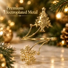 1pc Christmas Curtain Tiebacks, Metal Snowflake & Christmas Tree Curtain Holdbacks, Decorative Window Curtain Fasteners, Flexible Curtain Tie Rope Holder, Home Window Drape Accessory For Christmas Holiday Party Indoor Decoration - Christmas Tree Style - View 7