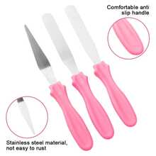 3pcs Stainless Steel Cake Cream Scraper, Frosting Scraper, Cake Decoration Cream Scraper Set, Used For Cake Decoration, Kitchen Supplies, Kitchen Accessories, Best Gift - View 4