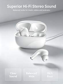 In-Ear Bluetooth Earbuds, Stable Bluetooth 5.4 Wireless Connection, Long Battery Life, Ergonomic Design For Comfortable Wear, Hi-Fi Sound Quality, Suitable For Subway, Office And Commuting - Multicolor - View 4