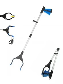 32 Inch GrabRunner Foldable Reach Grabber, Strong Magnetic Tip, Suitable For Elderly, Disabled, Post-Surgery Recovery (Blue) - Multicolor - View 1