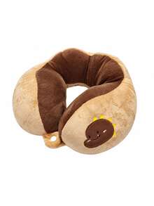 1pc Ergonomic Travel Neck Pillow With Storage Bag, Upgraded Airplane Travel Neck Pillow, 100% Pure Memory Foam Travel Pillow, Suitable For Flight Headrest Sleep, Car, Bed, Compressible Fit Design, Portable Airplane Accessory - U-shaped Nap Pillow - View 6