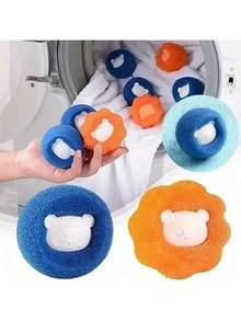 10pcs/5pcs Reusable Pet Hair Remover Balls - Clothing And Washing Machine Hair Catcher, Automatic Hair Filter With Blue And Orange Design, Cat Hair And Fur Filter, Active Hair Catcher - Lint Remover - View 8