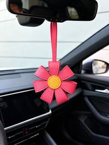 Daisy Pendant, Fresh Floral Decoration, Fashionable And Exquisite, Cute Personalized Backpack Charm, Shoulder Bag Accessory, Handbag Charm, Luggage Decoration, Holiday Gift, Car Accessory/Nutcracker/Clown Accessory - Multicolor - View 2