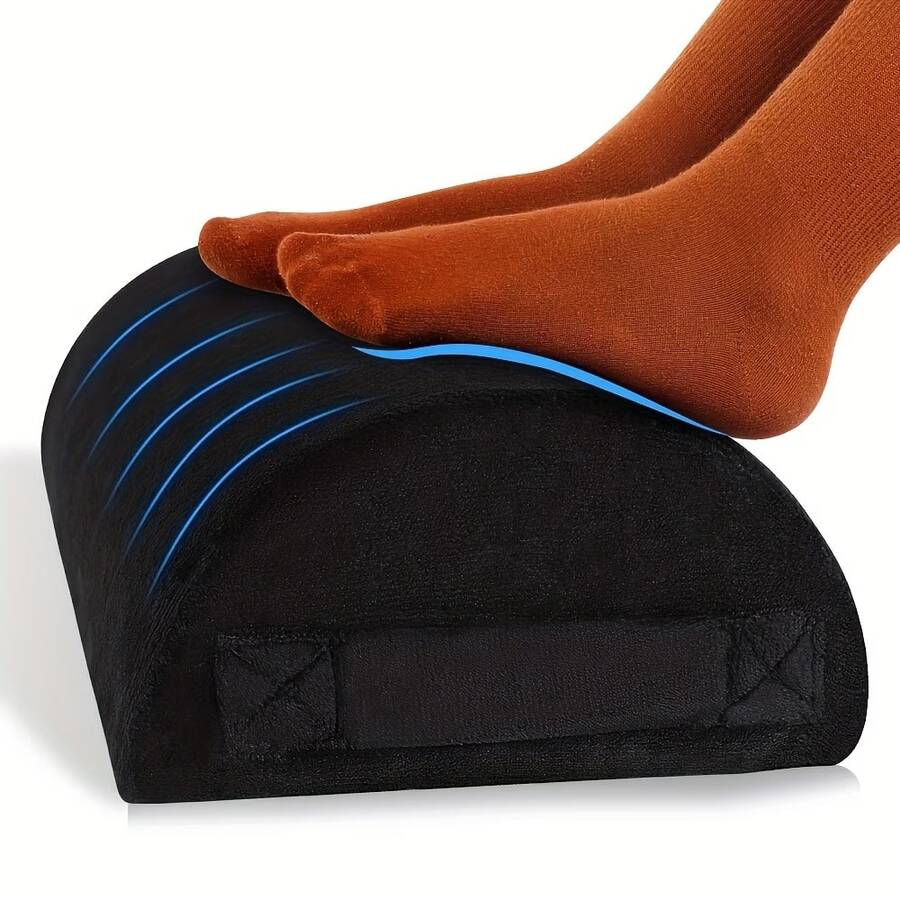 1pc Ergonomic Semi-Circle Leg Pillow Cushion, Washable Cover, Suitable For Legs, Knees, Lower Back And Head, Lumbar Support Pillow For Sleeping