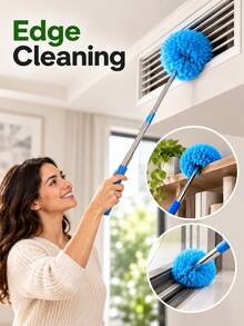 Household Dusting Duster, Extendable Ceiling Fan Duster, Ceiling Dusting Mop, Feather Duster, Detachable Brush Head For Easy Cleaning, Suitable For Deep Dusting In Homes And Rvs, Essential For The Winter Season, Cyber Monday Special Offer. - Multi-color - View 8