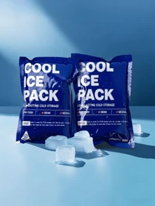 50/100pcs Reusable Ice Packs, Slim Cold Bags Designed For Express Delivery, Suitable For Sports Cooling, Beverage Chilling, Non-Food Contact Use, Strong Absorbency, Can Be Used For Cooling, Storage And Temperature Control. Suitable For Camping, Small Picnics And Camping Coolers, Lunch Boxes And Refrigerators, Beach Supplies, Coolers - Multicolor - View 9