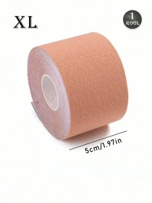 1/2 Roll Invisible Self-Adhesive Breast Lift Tape; Disposable, Trace-Free, Self-Adhesive Breast Lift Tape (Nipple-Concealing) - Khaki - View 14