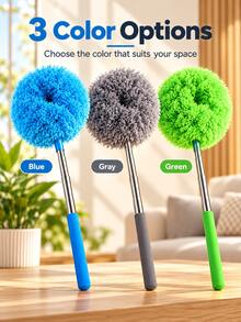 Household Dusting Duster, Extendable Ceiling Fan Duster, Ceiling Dusting Mop, Feather Duster, Detachable Brush Head For Easy Cleaning, Suitable For Deep Dusting In Homes And Rvs, Essential For The Winter Season, Cyber ​​Monday Special Offer. - Multicolor - View 3