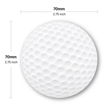 1pc Golf Themed Creative Memo Pad, Round Notepad, Suitable For Students And Office Use, Can Be Used For Recording To-Do Lists, Writing Diaries And As Desktop Reminders. This Design Is Eye-Catching And Easily Recognizable, Making It Perfect As A Birthday Gift. - one-size - View 7