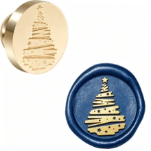 BAOFALI 1pc 25mm Phoenix/Bee/Bird/Mushroom/Flower/Wing/Bow Detachable Round Brass Stamp Head (No Handle), Suitable For Decoration, Greeting Cards, Envelopes, Wine Bottle Packaging, Notebooks, Perfume Bottles - Wax Stamp Head - View 2