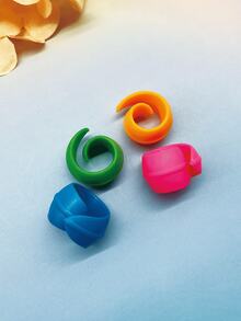 5pcs Silicone Thread Spool Protectors, Red, Yellow, Blue, Green 4 Colors Optional, Anti-Tangle, Sewing Storage - Silicone Spool - View 5