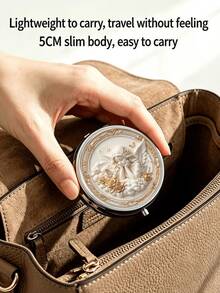 Cloud Angel Bouquet Embossed Pattern Pill Case, 2d Flat Printed Pattern/ Medicine Box, Multifunctional Storage Case, Portable Pill Organizer For Daily Use And Travel, Easy Access And Use | Exquisite Design - Multicolor - View 7